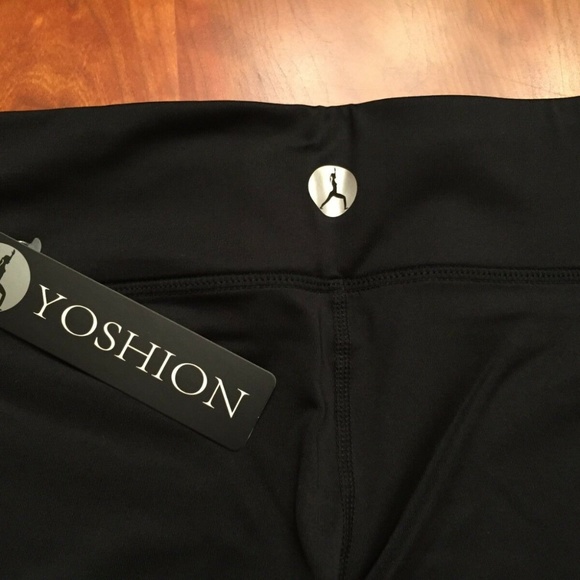 Yoshion Yoga Pants Navy / Lake Blue Stiching S NWT - Picture 3 of 6